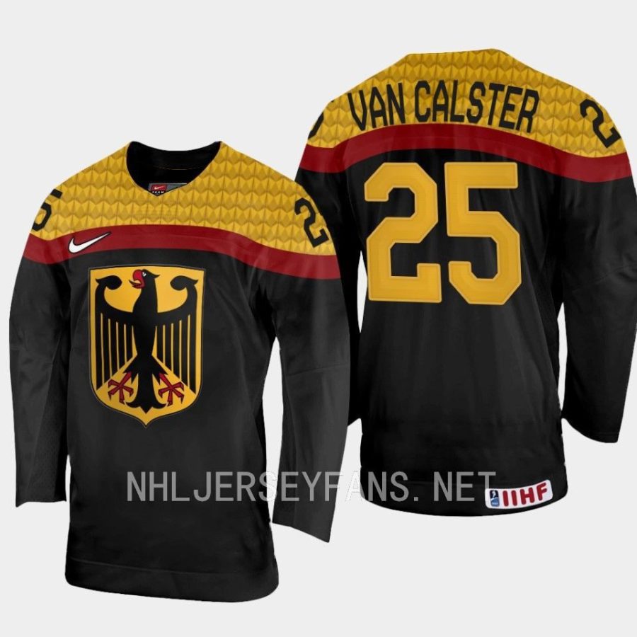 germany robin van calster 2023 iihf world junior championship away jersey black