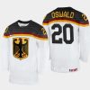 germany veit oswald 2023 iihf world junior championship home jersey white