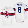 great britain hockey matthew myers 2022 iihf world championship home jersey white