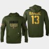 islanders mathew barzal olive 2022 salute to service levelwear pullover hoodie