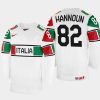 italy hockey dante hannoun 2022 iihf world championship home jersey white