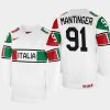 italy hockey matthias mantinger 2022 iihf world championship home jersey white