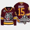 jack drury chicago wolves burgundy 2022 calder cup champs ahl jersey