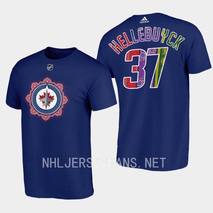 jets connor hellebuyck navy south asian heritage night t shirt