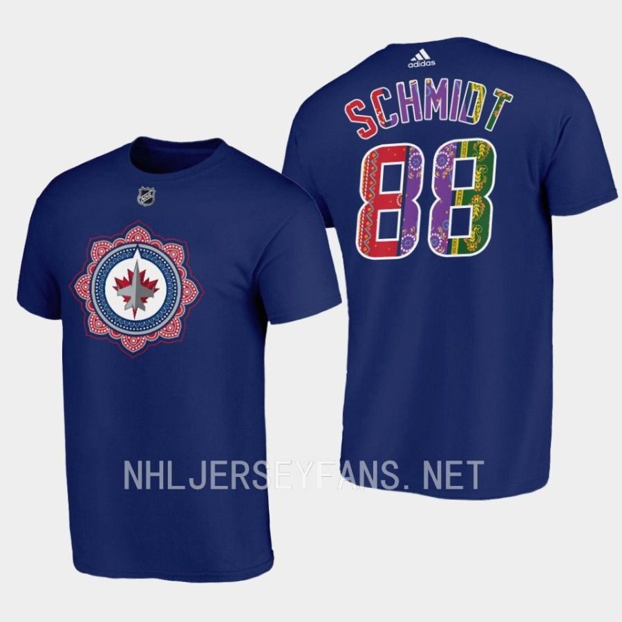 jets nate schmidt navy south asian heritage night t shirt