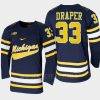 kienan draper michigan wolverines navy college hockey replica jersey