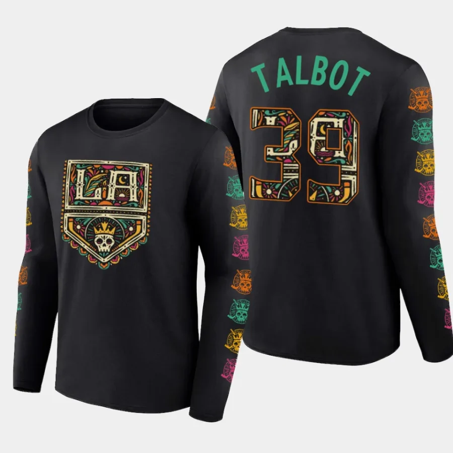 kings cam talbot black 2023 dia de muertos long sleeve t shirt