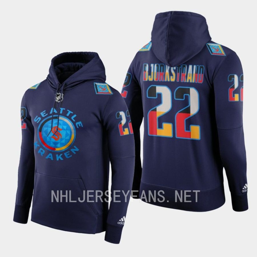 kraken oliver bjorkstrand navy 2022indigenous people night special hoodie