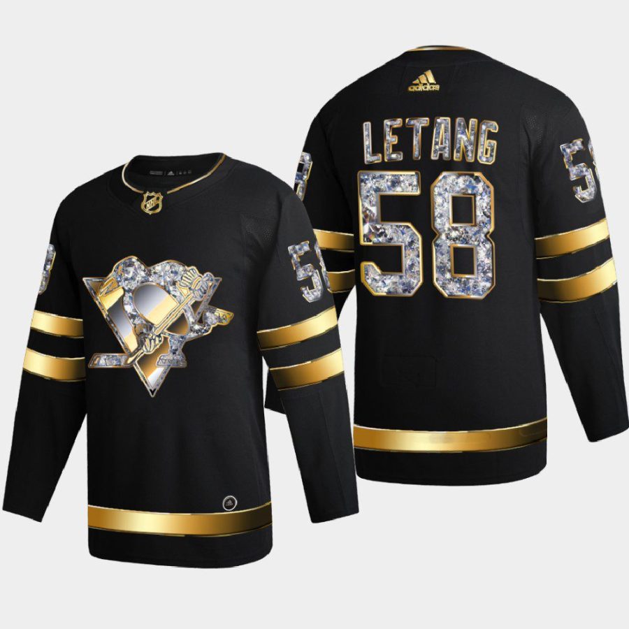 kris letang penguins black 2022 stanley cup playoffs diamond edition authentic jersey