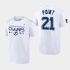 lightning brayden point white locker room 2022 eastern conference champs tee