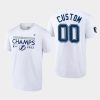 lightning custom white locker room 2022 eastern conference champs tee