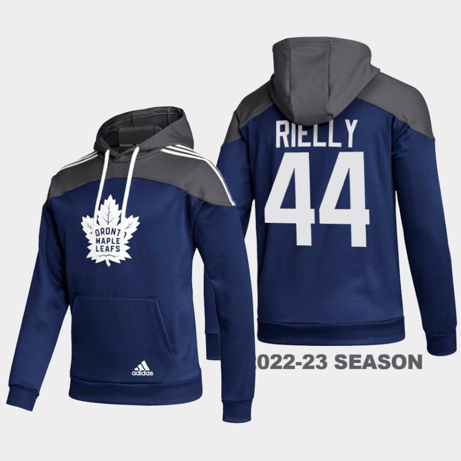 maple leafs morgan rielly blue stylish aeroready pullover hoodie