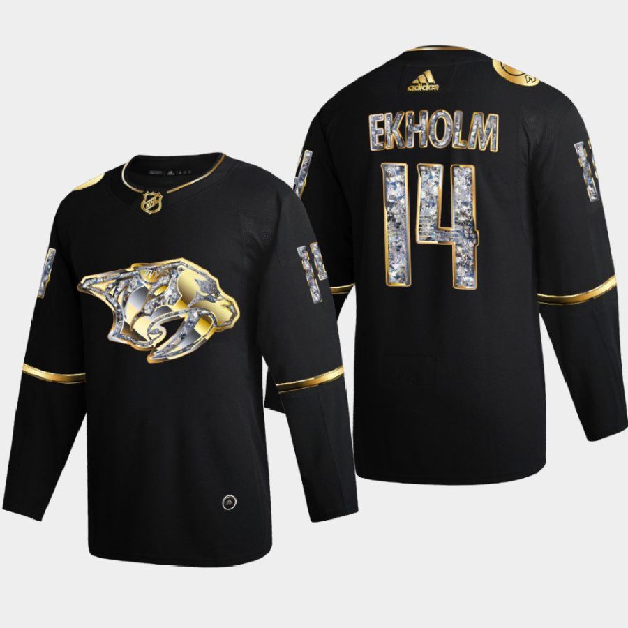 mattias ekholm predators black 2022 stanley cup playoffs diamond edition authentic jersey