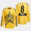 men avalanche cale makar drew house 2024 nhl all star game primegreen authentic yellow jersey