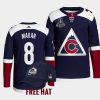 men avalanche cale makar primegreen 2022 central division champions navy jersey