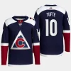 men avalanche riley tufte primegreen alternate authentic pro navy jersey