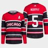 men blackhawks connor murphy 2022 authentic primegreen reverse retro 2.0 red jersey