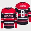 men blackhawks jack johnson 2022 authentic primegreen reverse retro 2.0 red jersey