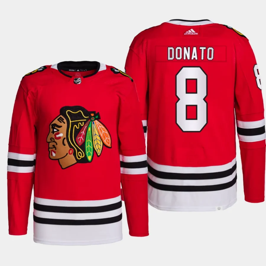 men blackhawks ryan donato primegreen home authentic pro red jersey