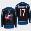 men blue jackets justin danforth 2022 authentic primegreen reverse retro 2.0 navy jersey