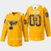 men blues custom 2023 warmup black history night yellow jersey