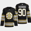 men bruins anthony richard 2023 24 primegreen 100th anniversary authentic player black jersey