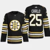 men bruins brandon carlo 2023 24 primegreen 100th anniversary authentic player black jersey