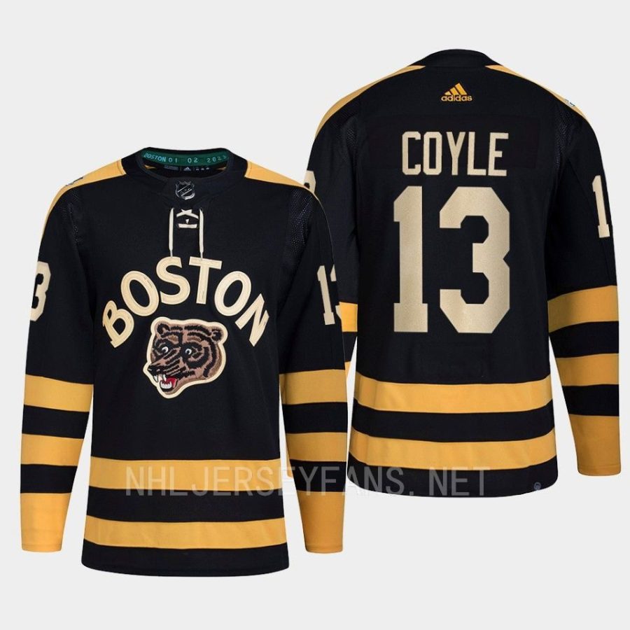 men bruins charlie coyle primegreen 2023 winter classic black jersey