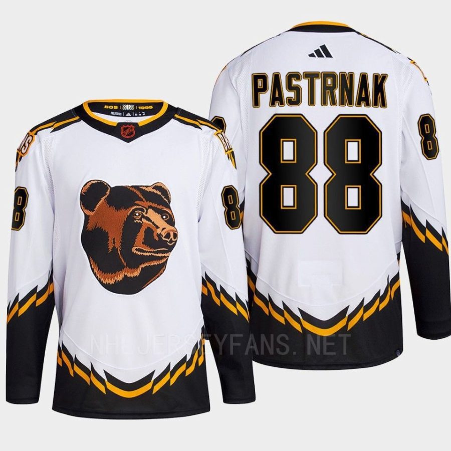 men bruins david pastrnak 2022 authentic primegreen reverse retro 2.0 white jersey