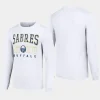 men buffalo sabres retro graphic white long sleeve crew t shirt