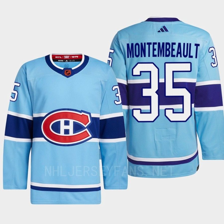 men canadiens sam montembeault 2022 authentic primegreen reverse retro 2.0 blue jersey