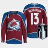 men canucks brad richardson authentic pro 2022 stanley cup playoffs burgundy jersey