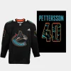 men canucks elias pettersson special edition first nations 2023 black jersey