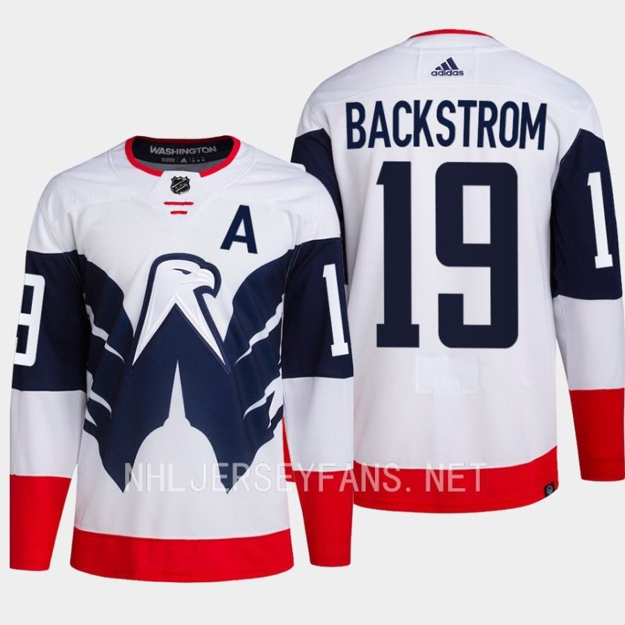 men capitals nicklas backstrom primegreen authentic 2023 nhl stadium series white jersey