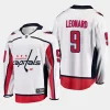 men capitals ryan leonard men 2023 nhl draft away breakaway player white jersey