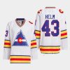 men colorado rockies darren helm 1977 hockey team classic white jersey