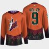 men coyotes clayton keller 2022 authentic primegreen reverse retro 2.0 orange jersey