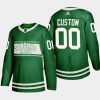 men custom maple leafs green st. patricks day 2022 special edition jersey