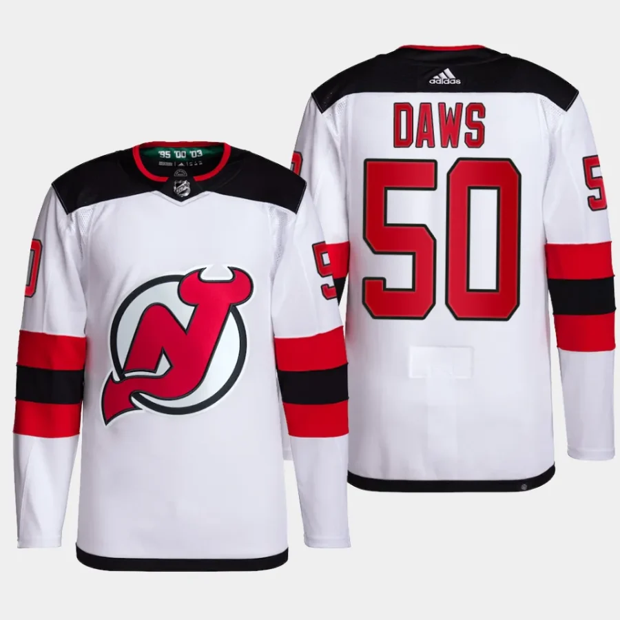 men devils nico daws primegreen away authentic pro white jersey