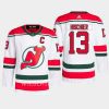 men devils nico hischier 2022 23 primegreen heritage authentic pro white jersey