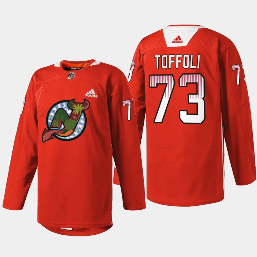 men devils tyler toffoli 2024 asian and pacific islander heritage night red jersey