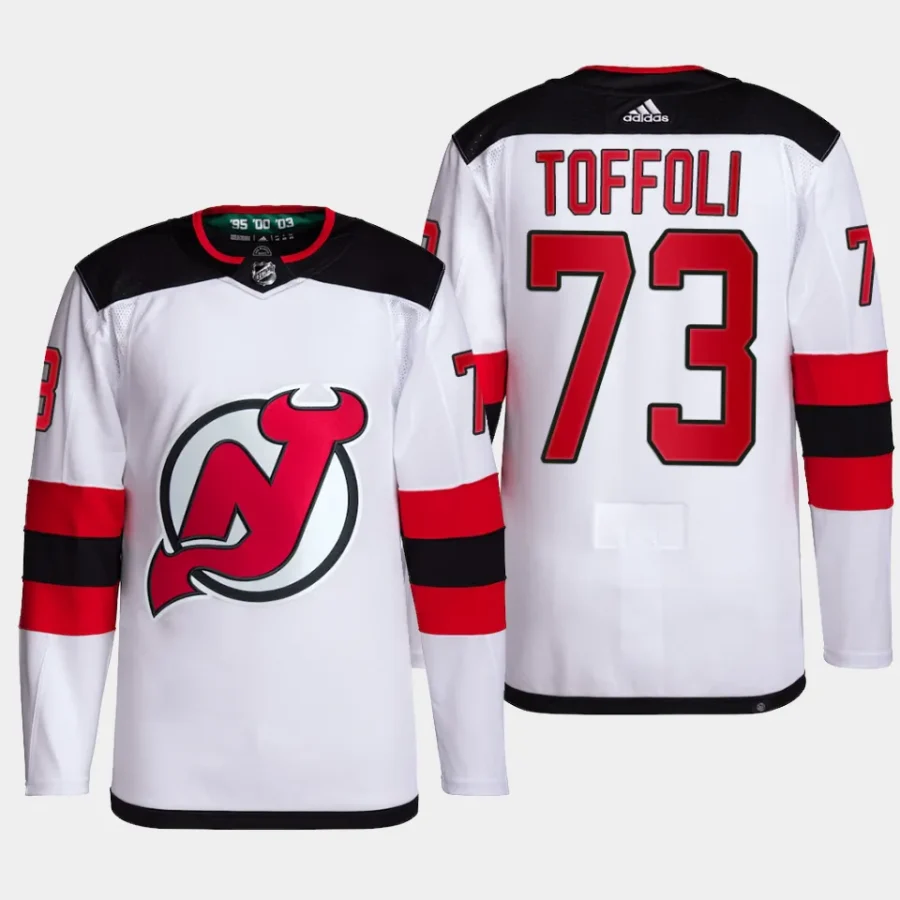 men devils tyler toffoli primegreen away authentic pro white jersey