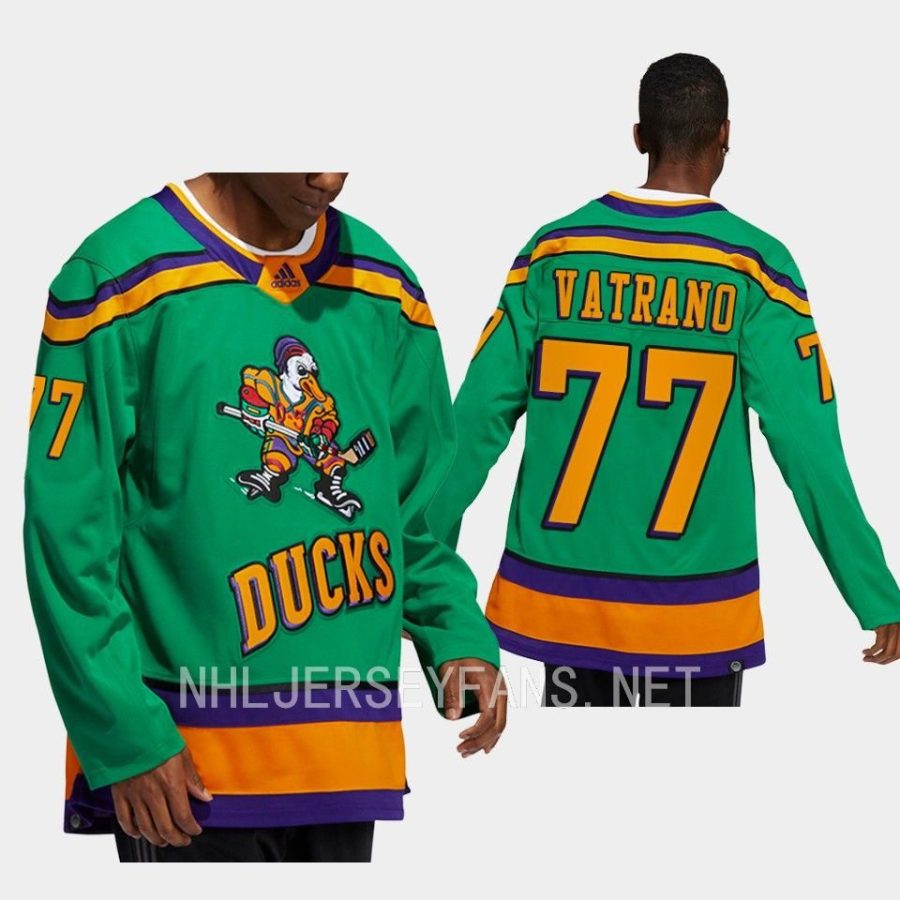 men ducks frank vatrano authentic mighty ducks green jersey