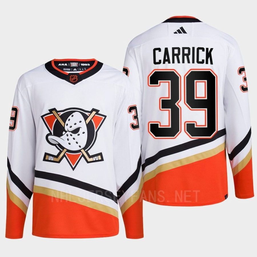 men ducks sam carrick 2022 authentic primegreen reverse retro 2.0 white jersey