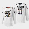 men ducks trevor zegras warm up pride night 2023 white jersey