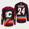 men flames brett ritchie 2022 authentic primegreen reverse retro 2.0 black jersey