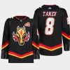 men flames christopher tanev 2022 23 primegreen blasty alternate black jersey