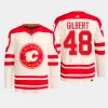 men flames dennis gilbert primegreen 2023 nhl heritage classic authentic player cream jersey