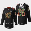 men flames michael stone jarome iginla black history month 2023 black jersey