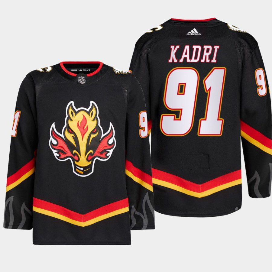 men flames nazem kadri 2022 23 primegreen blasty alternate black jersey